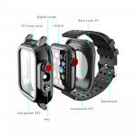Wholesale Waterproof Shockproof Full Body Case with Built In Screen Protector for Apple Watch 6 / SE / 5 / 4 [40mm] (Black)